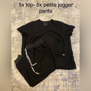 5x top 5x petite jogger pants